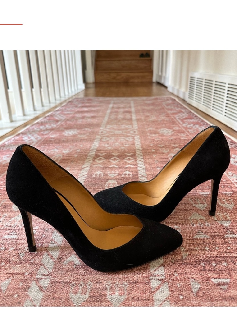 Sezane Pumps Black Suede High Heels Escarpins Higher Django - Picture 3 of 5